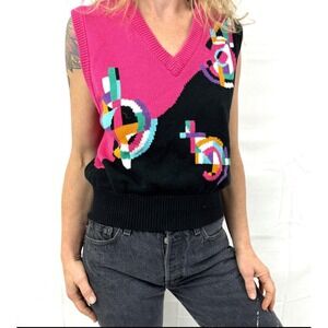 Lilys Of Beverly Hills Women's Knit Top Super Cute Size Medium 1980's